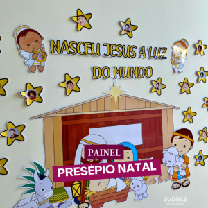 Painel de Natal com Presépio
