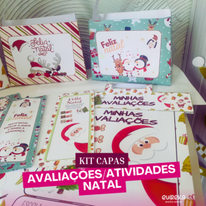 Kit Capa de avaliação / atividades - Tema Natal