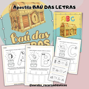 Apostila Baú das Letras: Explorando o Mundo do Alfabeto!