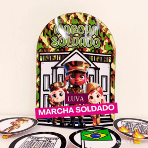 Marcha Soldado – Luva Musical + Cards Ilustrados